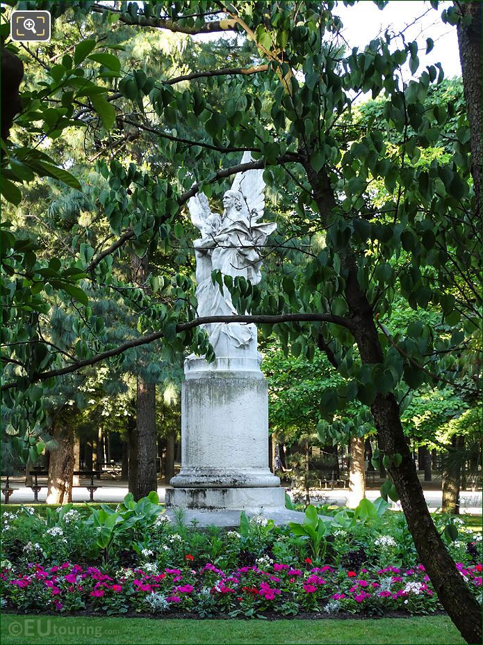 South view through trees on Jardin du Luxembourg East side