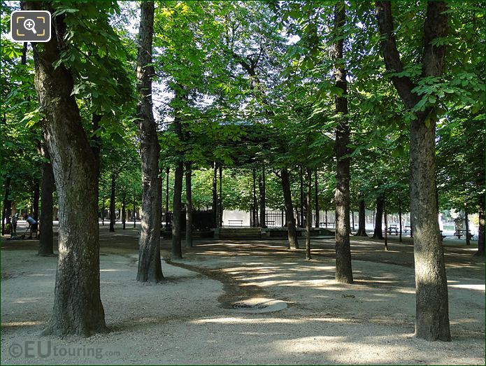 Historical bandstand on East side of Jardin du Luxembourg