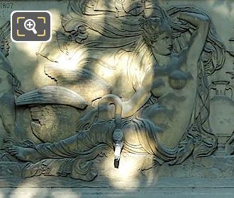 Fontaine de Leda bas relief Leda and the Swan by Valois