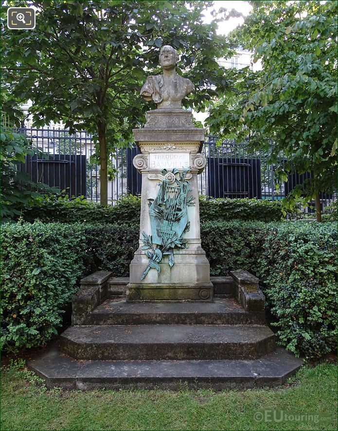 Jardin du Luxembourg Theodore de Banville Monument