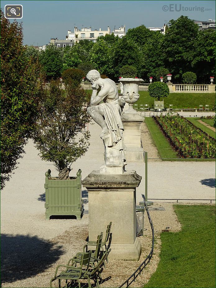 West view from East terrace in Jardin du Luxembourg