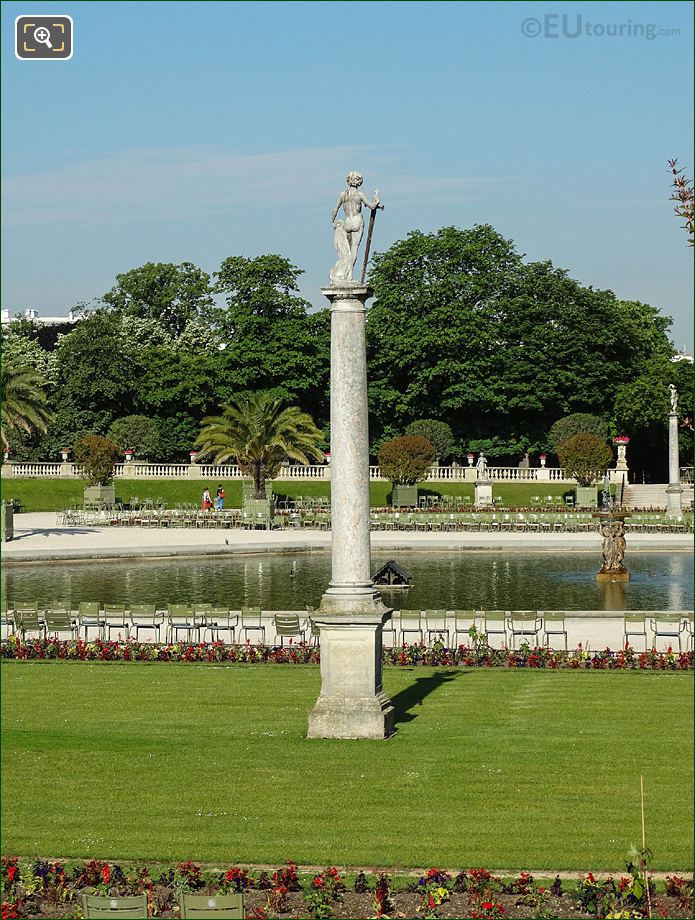 West view over Jardin du Luxembourg Grand Basin