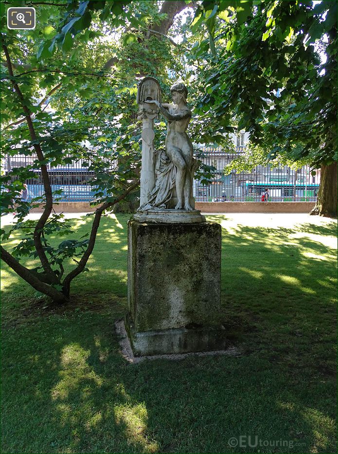 Jardin du Luxembourg Mouth of Truth statue East side