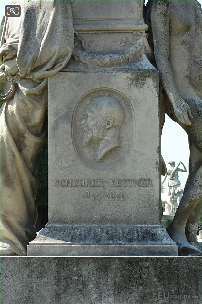 Jardin du Luxembourg Scheurer Kestner stone bust central garden