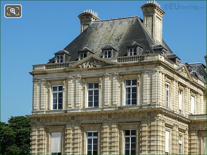 Palais du Luxembourg West Pavilion roof, Luxembourg Gardens