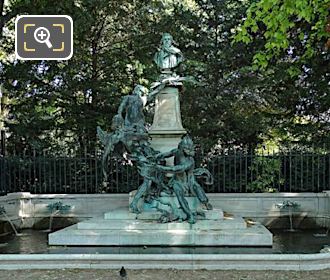 Eugene Delacroix Monument and water fountain