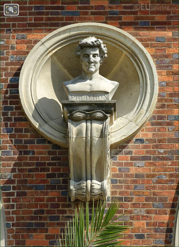 Jardin du Luxembourg Prud'hon bust on Orangerie