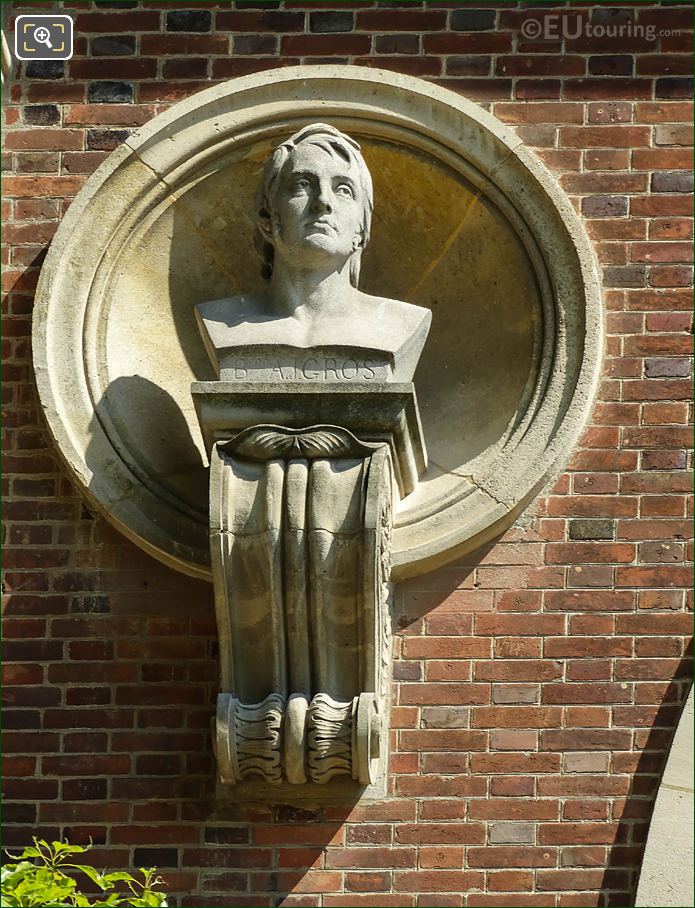 Jardin du Luxembourg Baron Antoine Gros Orangery bust