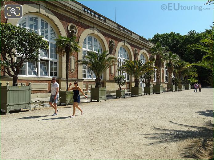 Front facade of Orangerie building in Jardin du Luxembourg