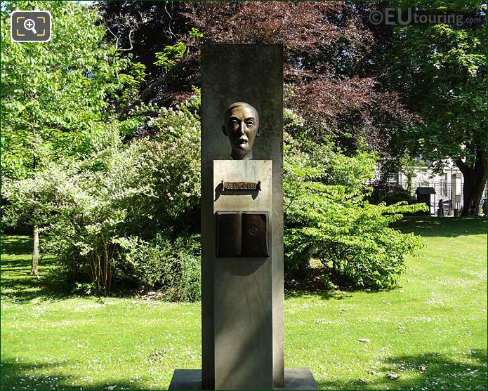 Jardin du Luxembourg Stefan Zweig Monument in NW of gardens