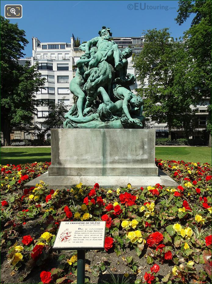 Le Triomphe de Silene statue group by artist Aime Dalou