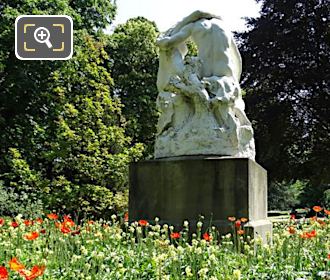 Red Iceland Poppies in Luxembourg Gardens