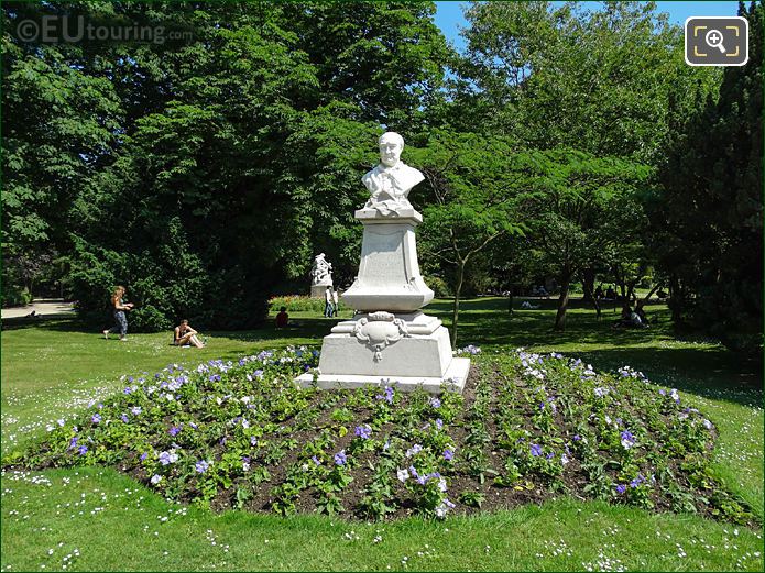 Charles Sainte-Beuve Monument, SW corner of Jardin du Luxembourg