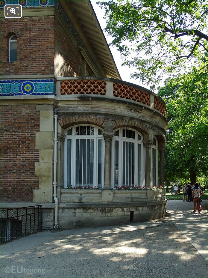 Back and left wing of Pavillon Davioud designed by Gabriel Davioud