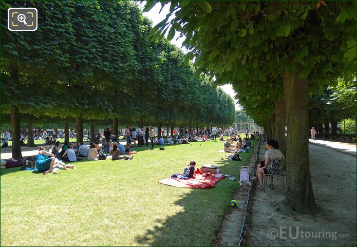 Jardin du Luxembourg South end garden trees and grass