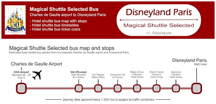 Magical Shuttle Selected bus to Disneyland Paris Hotels