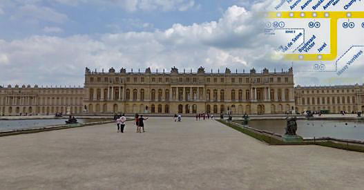 Transport maps for Chateau de Versailles