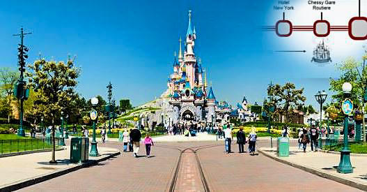 Transport maps for Disneyland Paris