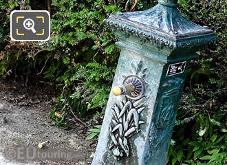 Free drinking water fountain inside Square Barye