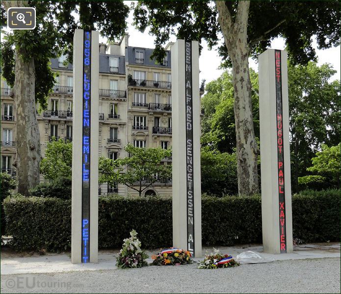 Monument to who died for France in Algeria, Morocco and Tunisia