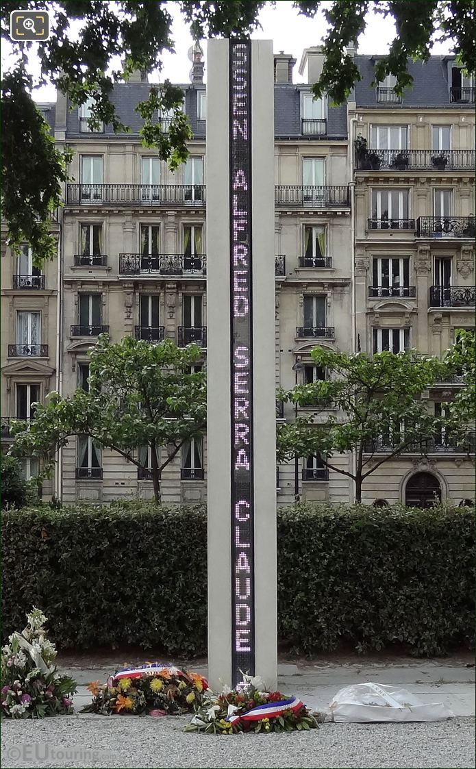 Memorial National de la Guerre d'Algerie for people losing lives for France