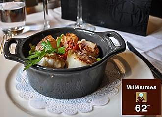 Millesimes 62 Restaurant cuisine