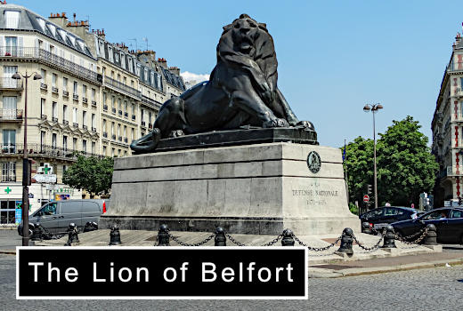 Lion of Belfort Statue