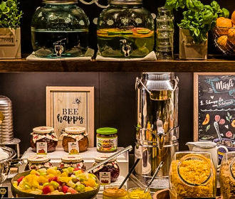 Motel One Paris-Porte Doree continental breakfast bar