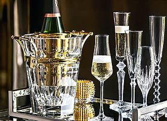Musee Baccarat Crystal champagne glasses