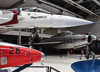 Mirage 2000 01 jet inside Musee de l’Air et de l’Espace