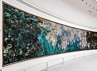 Musee de l’Orangerie water lily mural