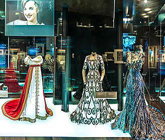 Film dresses inside Musee de la Cinematheque