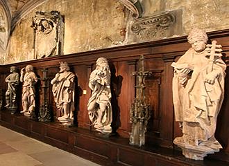 Statues at Musee de Notre Dame de Paris