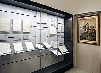 Wall display inside Musee des Lettres et Manuscrits