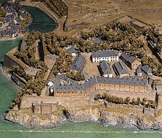 Musee des Plans Reliefs Belle-Ile model