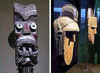 Masks at Musee du Quai Branly