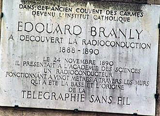 Musee Edouard Branly plaque