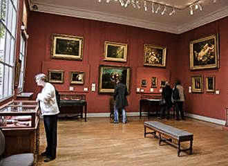 Displays inside Musee Eugene Delacroix