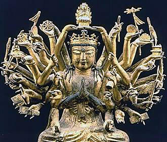 Avalokiteshvara statue at Musee Guimet
