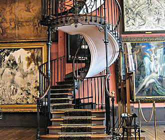 Spiral staircase at Musee Gustave Moreau