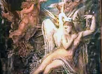 Oil painting at Musee Gustave Moreau