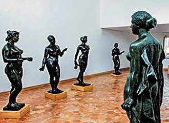 Statues inside Musee Maillol