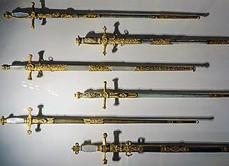 Ornate swords at Musee National de la Legion d’Honneur