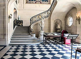 Staircase inside Musee Nissim de Camondo