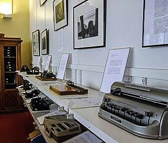 Braille machines at Musee Valentin Hauy