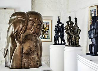 Musee Zadkine art works on display