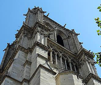 South western bell tower of Notre Dame Cathedral