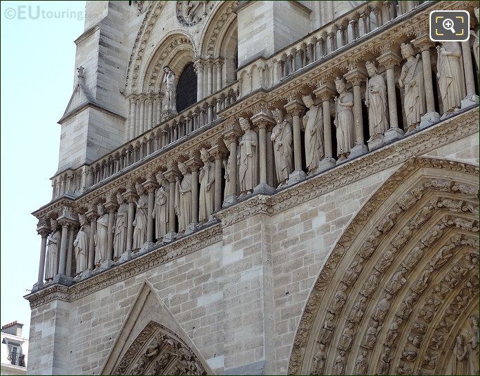 Gallery of Kings statues Notre Dame