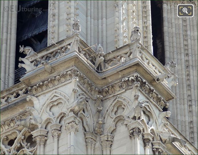 Notre Dame Paris Chimeras and Gargoyles statues