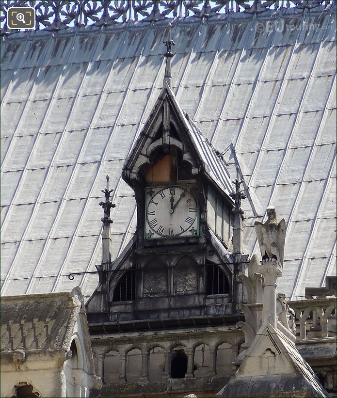 Notre Dame Cathedral roof clock